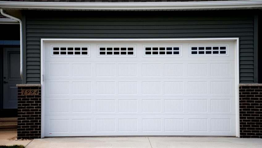 Good condition of a garage door