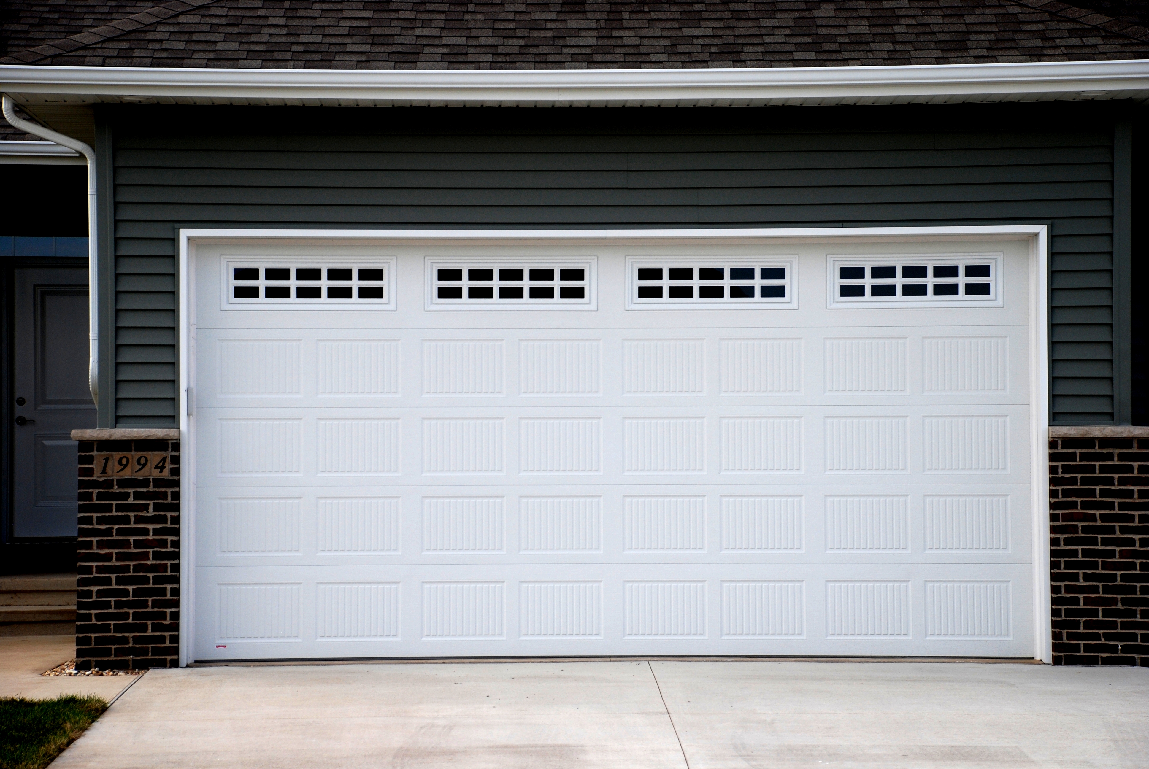 Good condition of a garage door