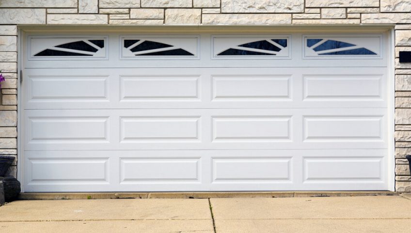 Replaced garage door in private house