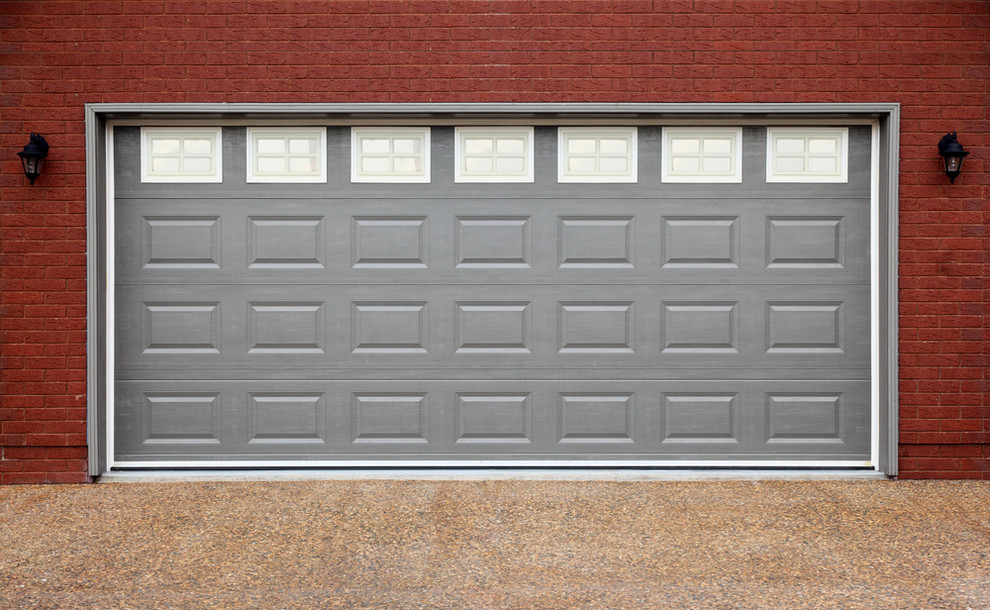 Grey garage door 