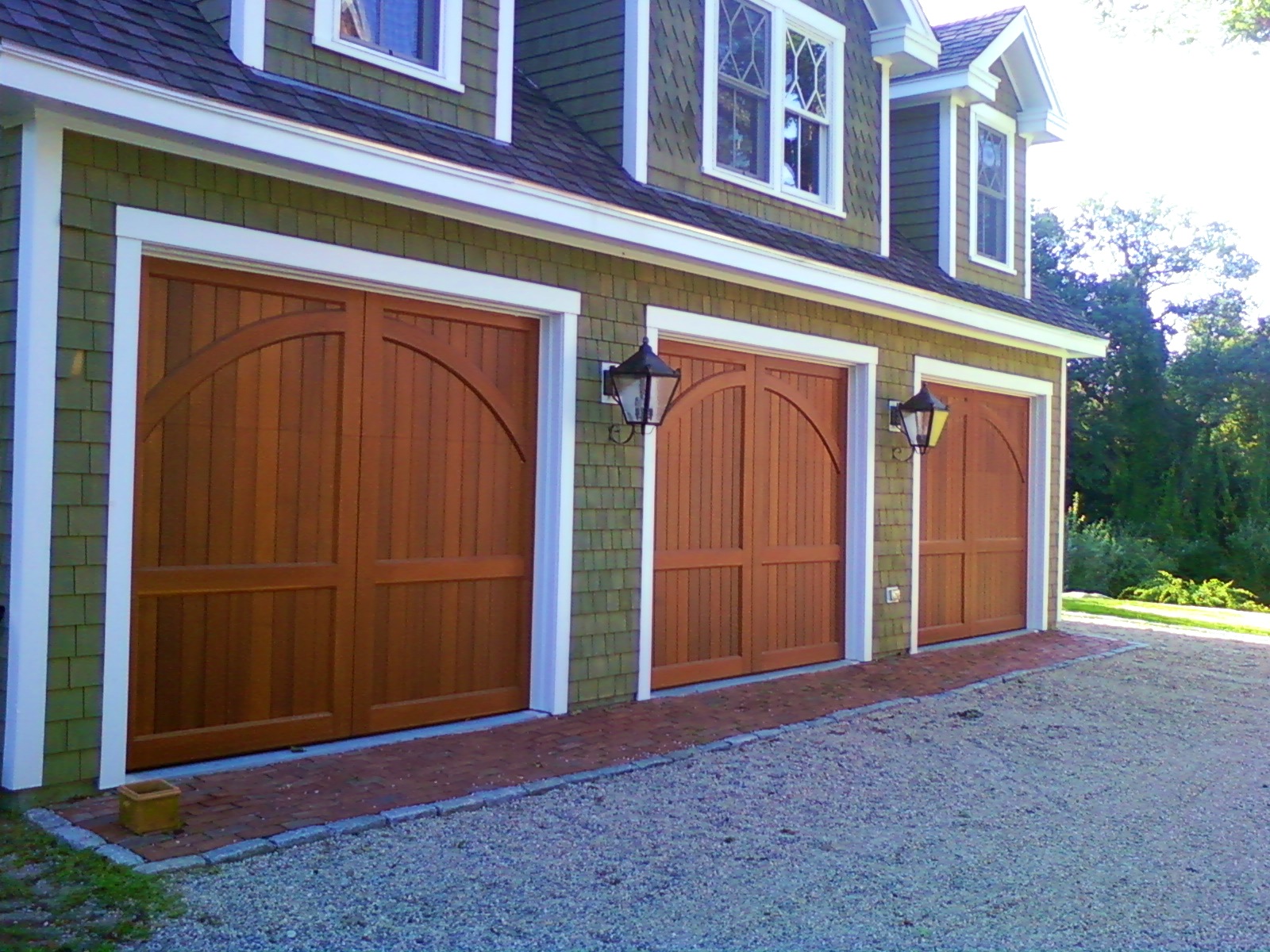 New insulated garage doors